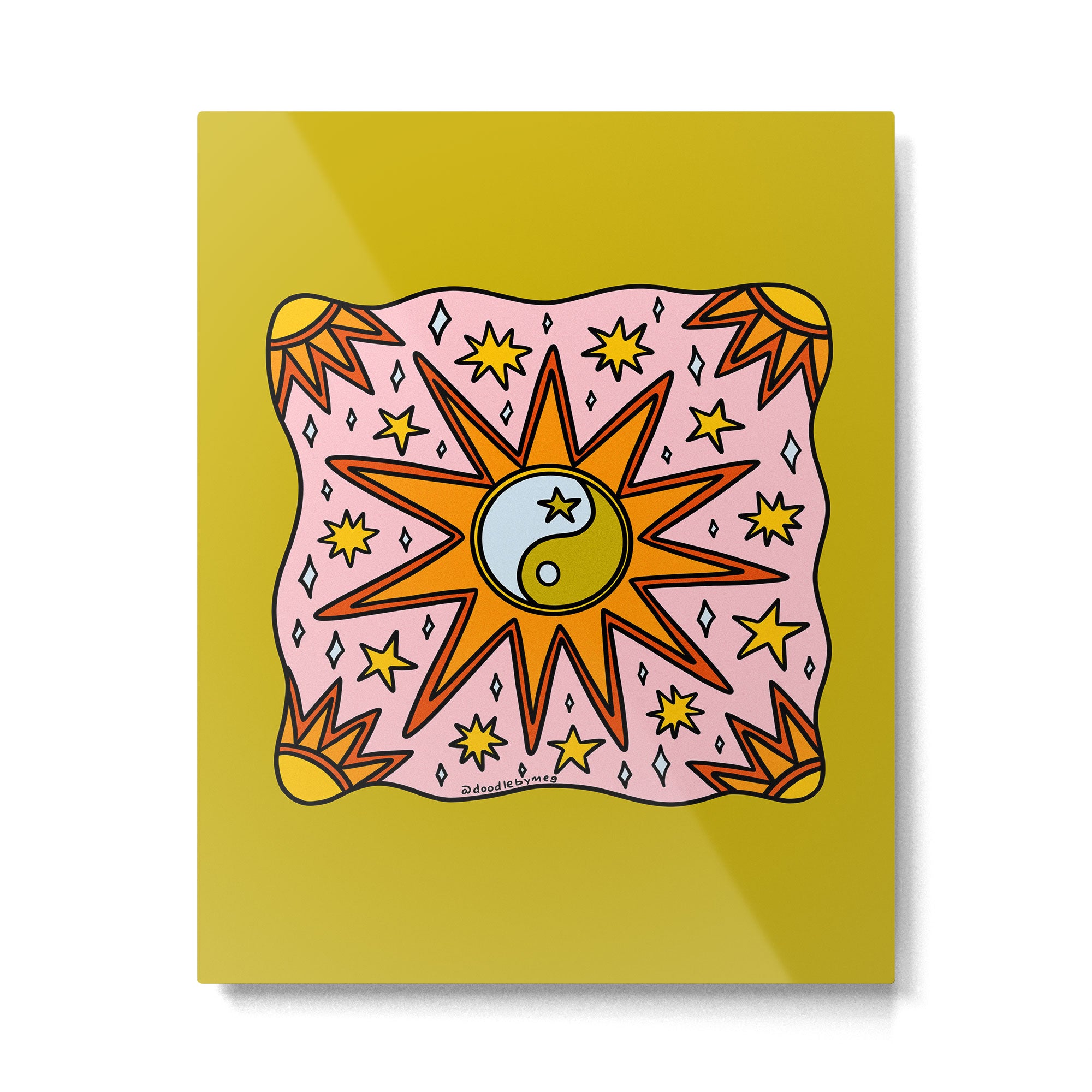Yin Yang Sun Metal Print Gallery Image 6
