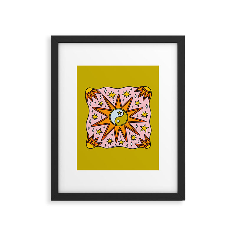 Yin Yang Sun Framed Art Print Gallery Image 6