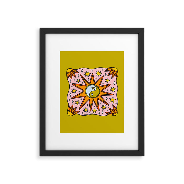Yin Yang Sun Framed Art Print Gallery Image 1