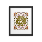 You Are Deserving Framed Art Print Gallery Image 6