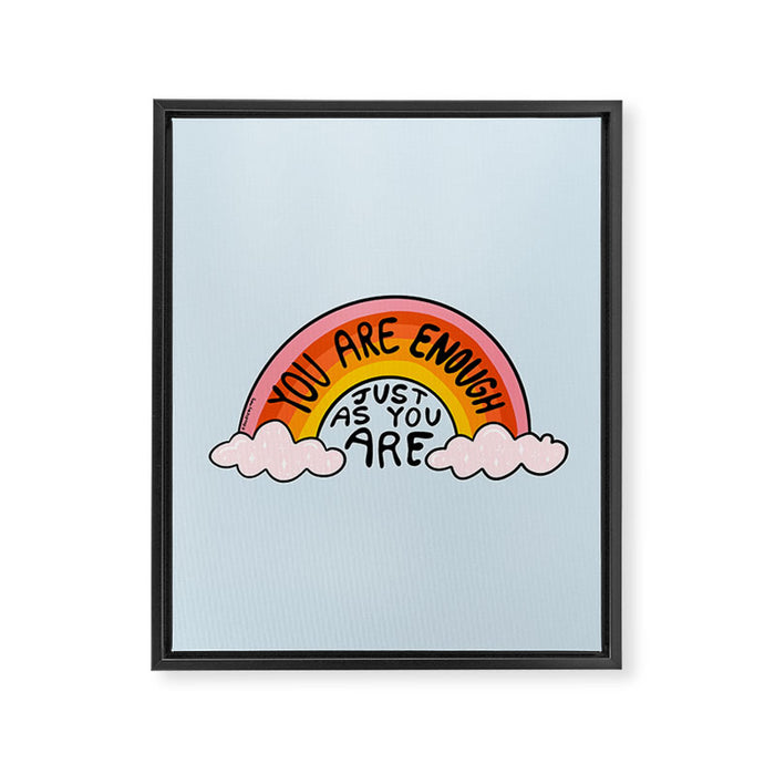 You Are Enough Framed Canvas Print Gallery Image 1