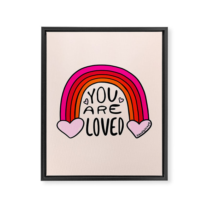 You Are Loved Framed Canvas Print Gallery Image 8