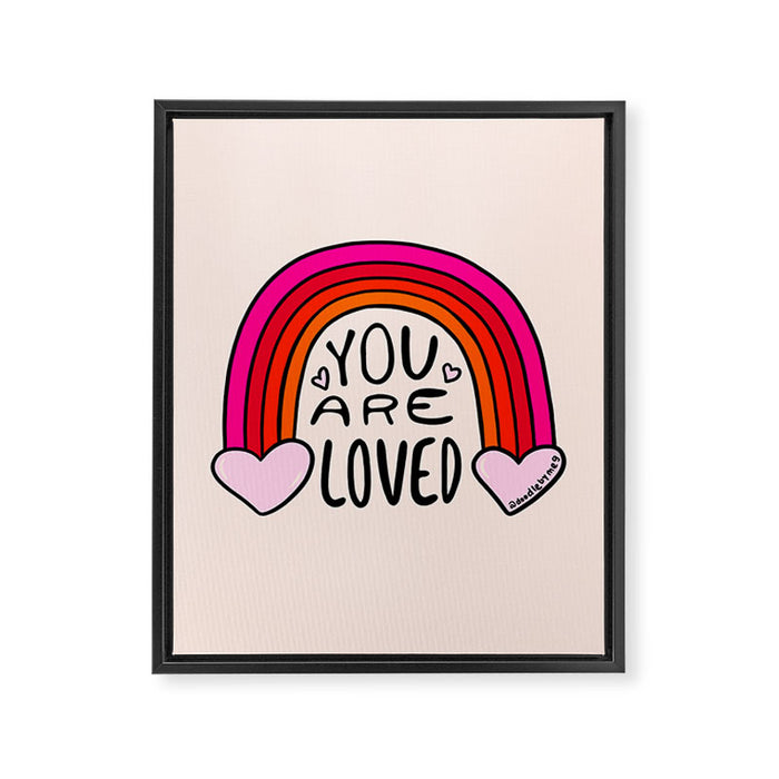 You Are Loved Framed Canvas Print Gallery Image 1