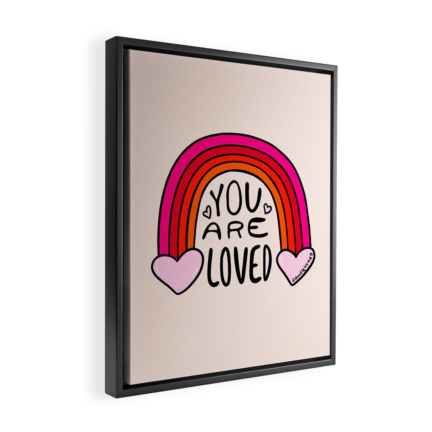 You Are Loved Framed Canvas Print Gallery Image 2