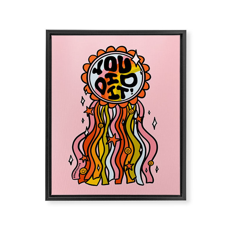 You Did It Framed Canvas Print Gallery Image 8