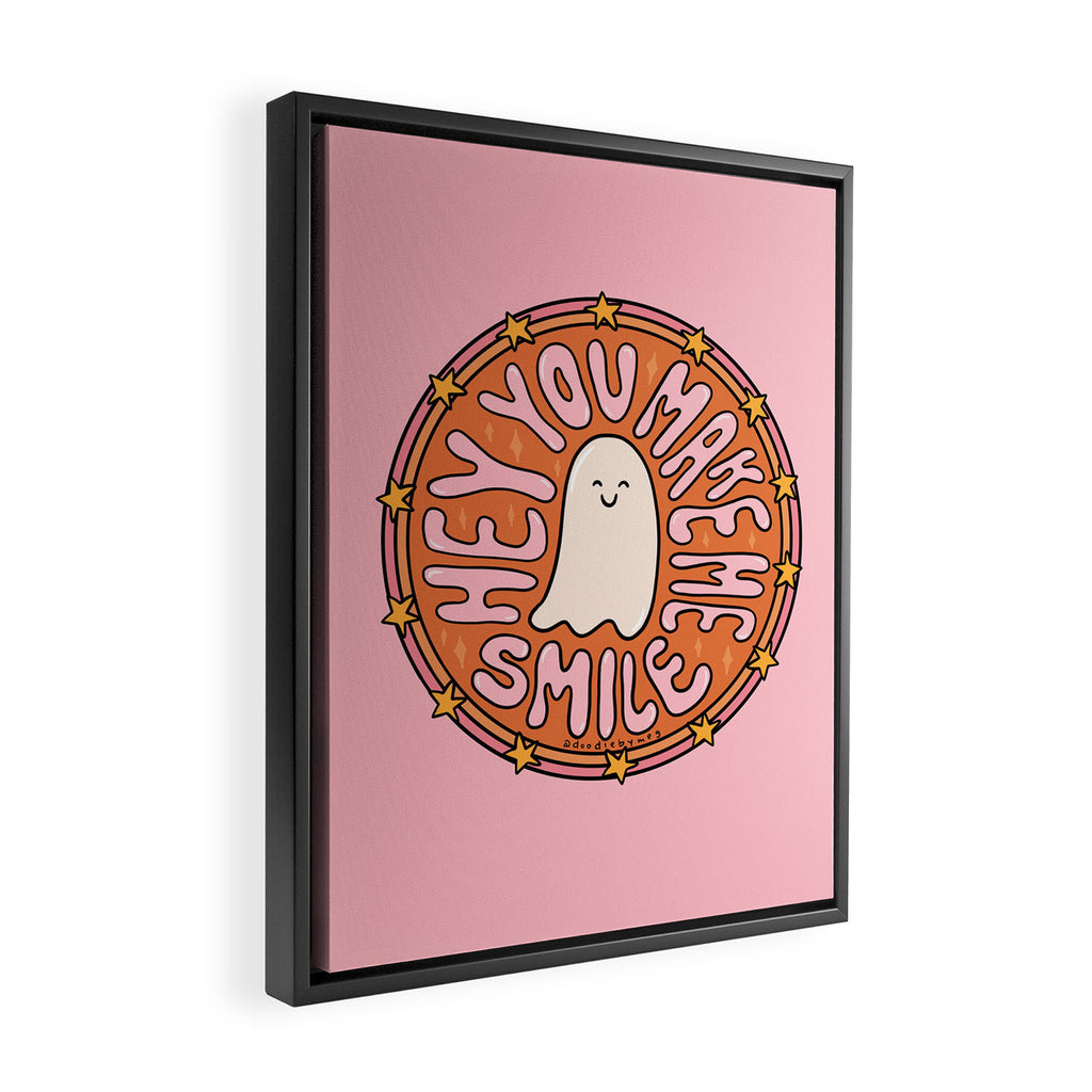 You Make Me Smile Framed Canvas Print Gallery Image 2