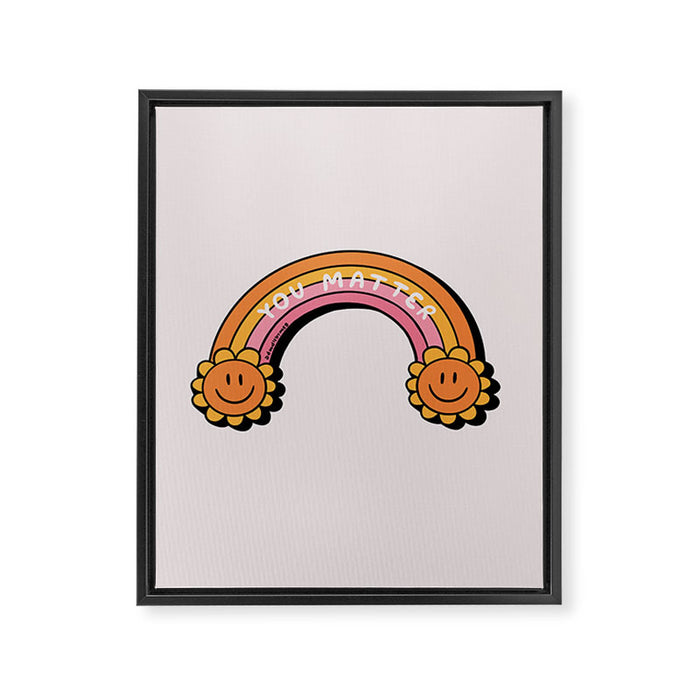 You Matter Framed Canvas Print Gallery Image 1