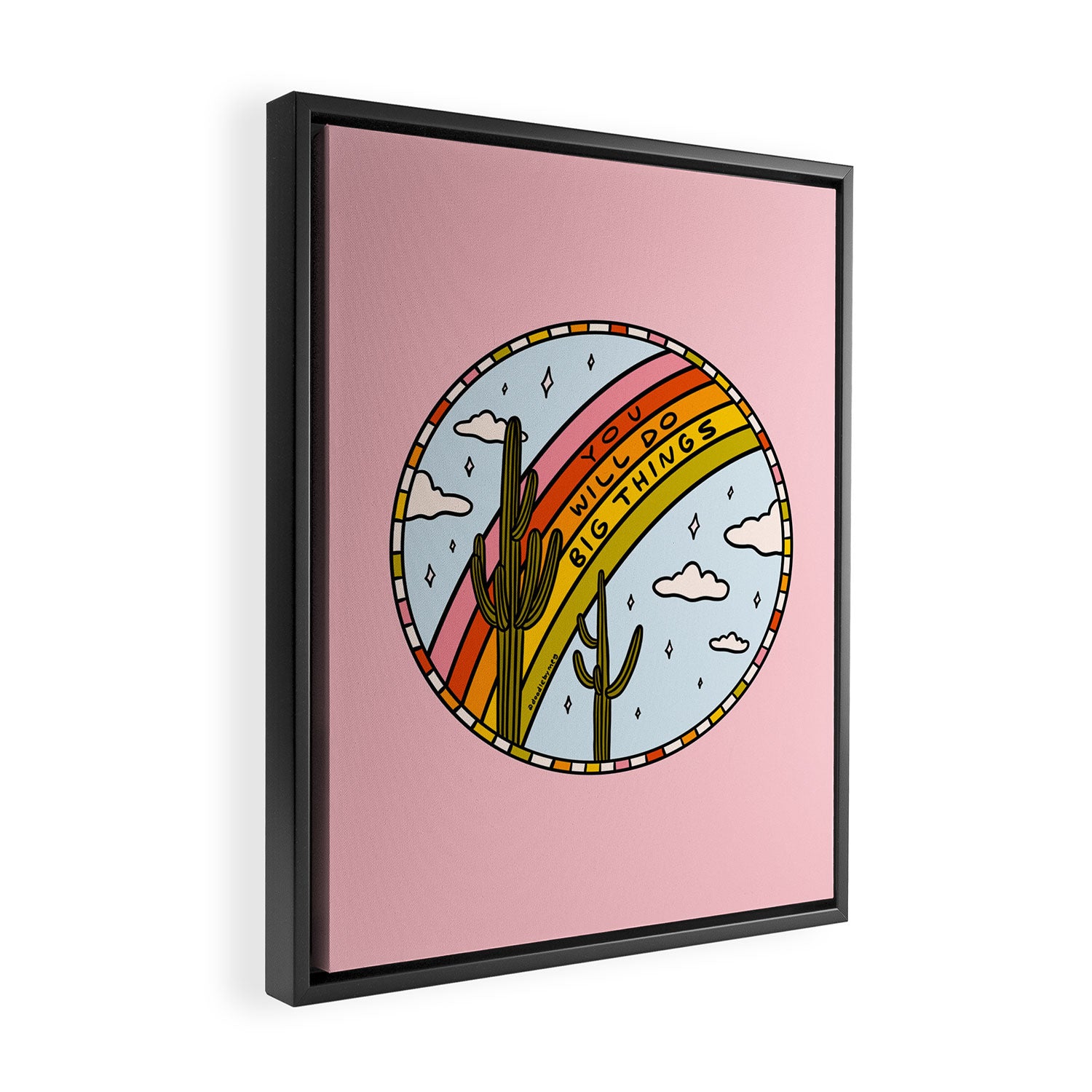 You Will Do Big Things Framed Canvas Print Gallery Image 2