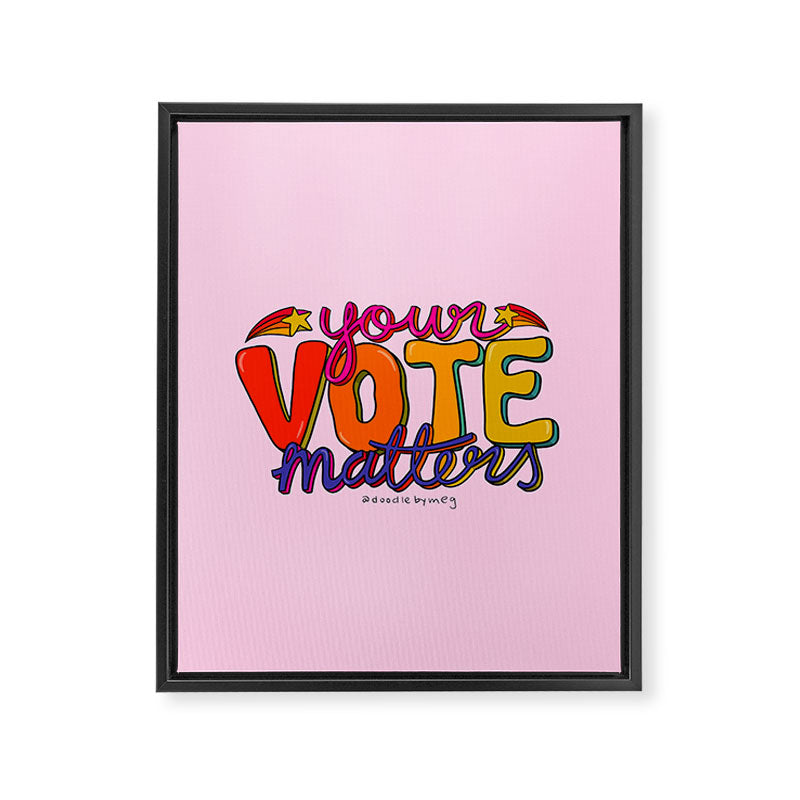 Your Vote Matters Framed Canvas Print Gallery Image 8