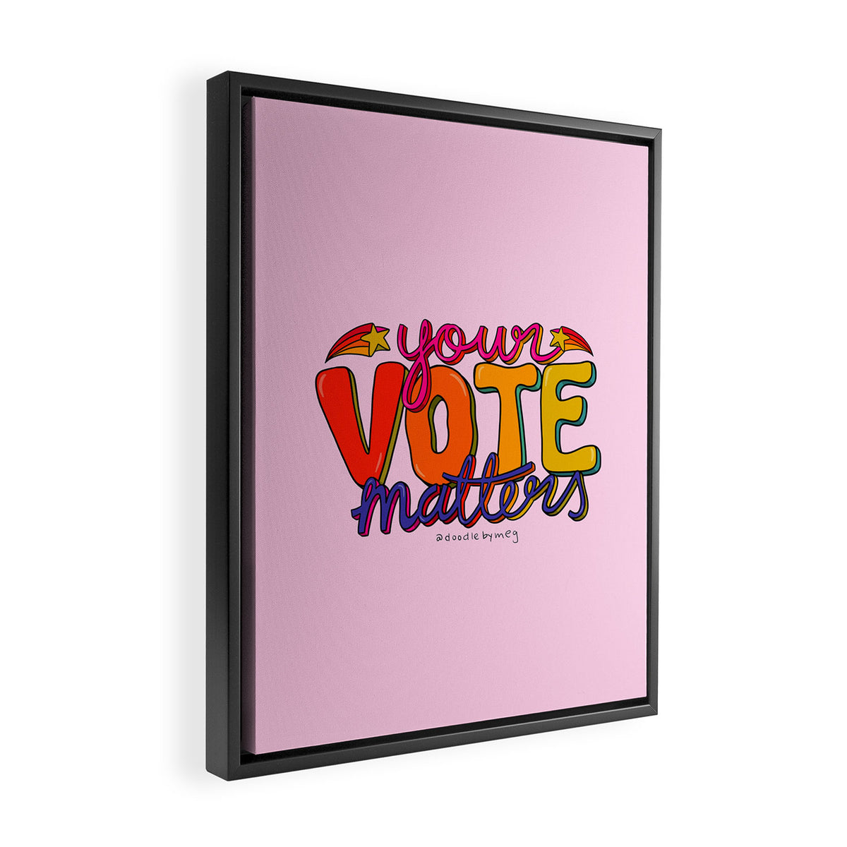 Your Vote Matters Framed Canvas Print Gallery Image 2