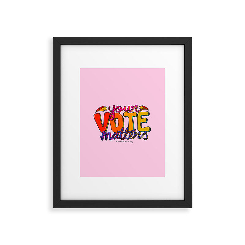 Your Vote Matters Framed Art Print Gallery Image 6