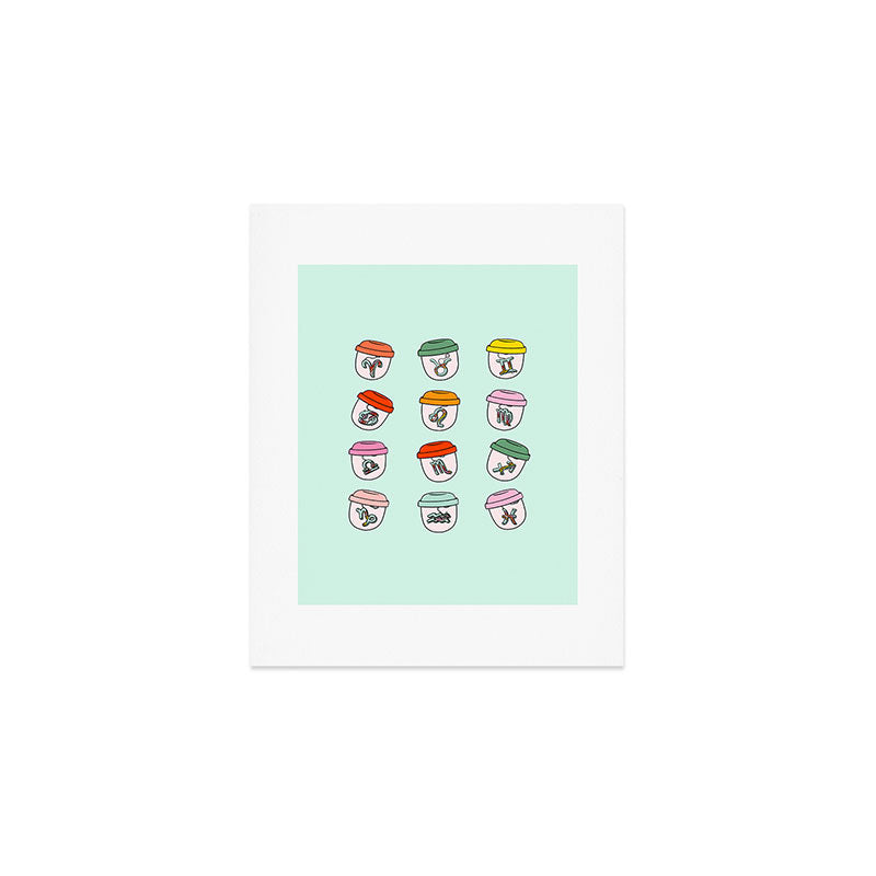 Zodiac Keychains Art Print Gallery Image 1