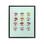 Zodiac Keychains Framed Canvas Print Gallery Image 8