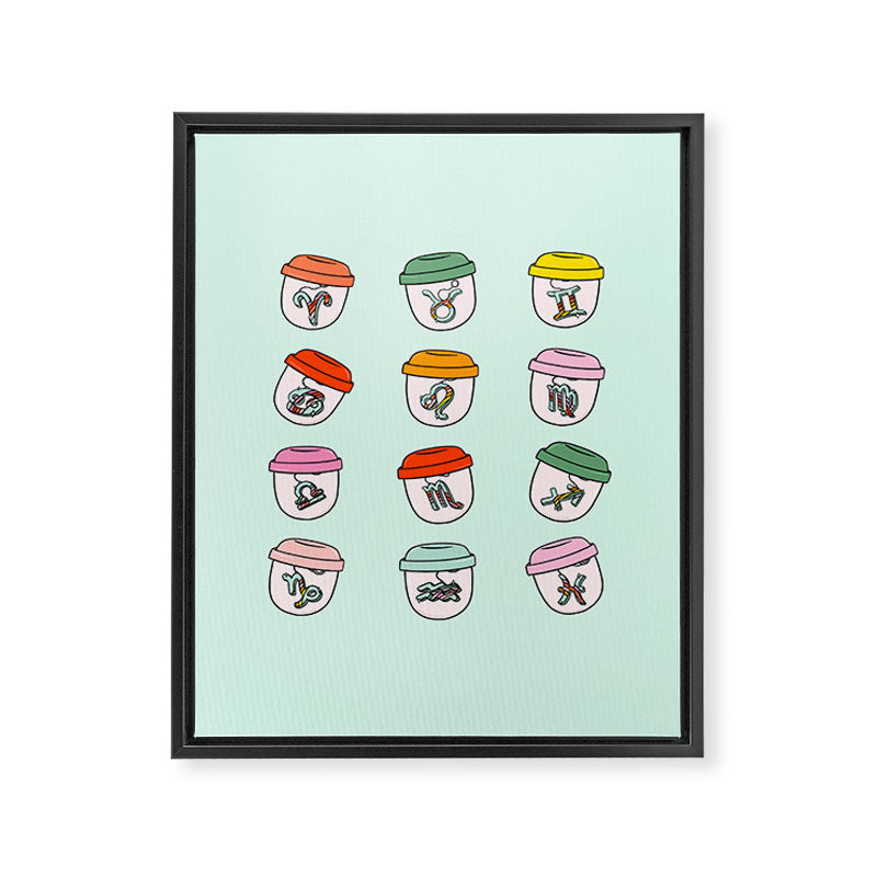 Zodiac Keychains Framed Canvas Print Gallery Image 8