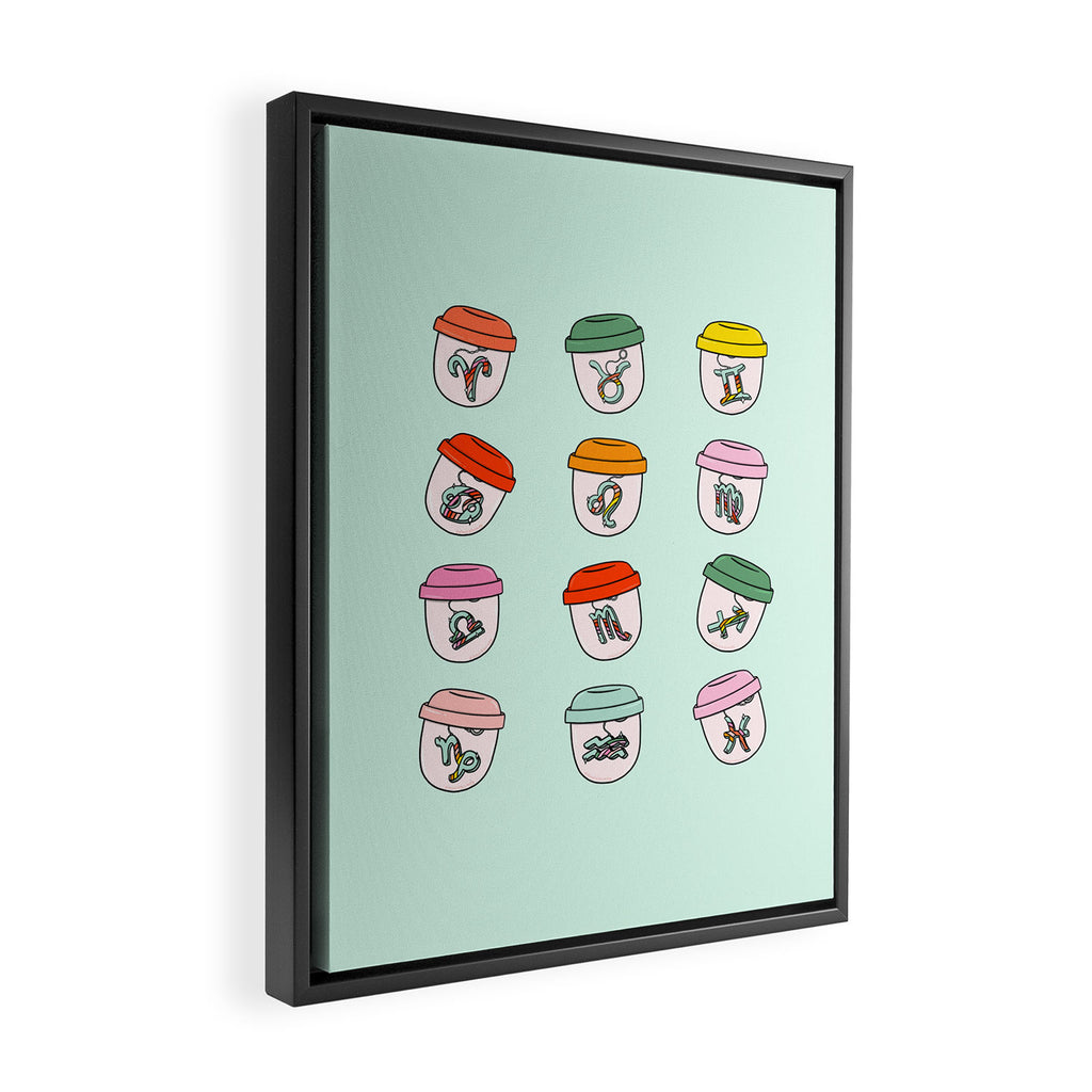 Zodiac Keychains Framed Canvas Print Gallery Image 2