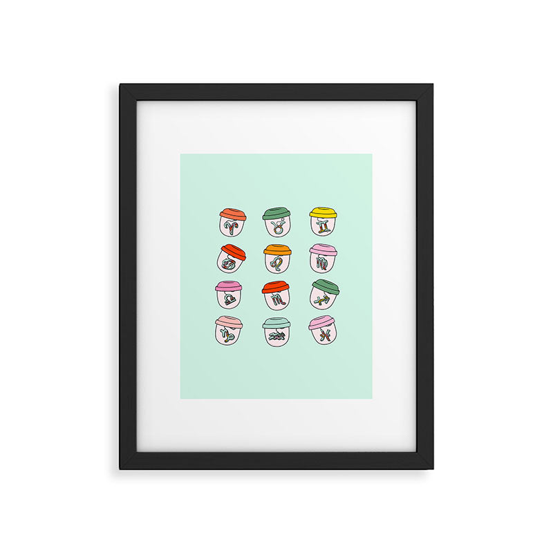 Zodiac Keychains Framed Art Print Gallery Image 6
