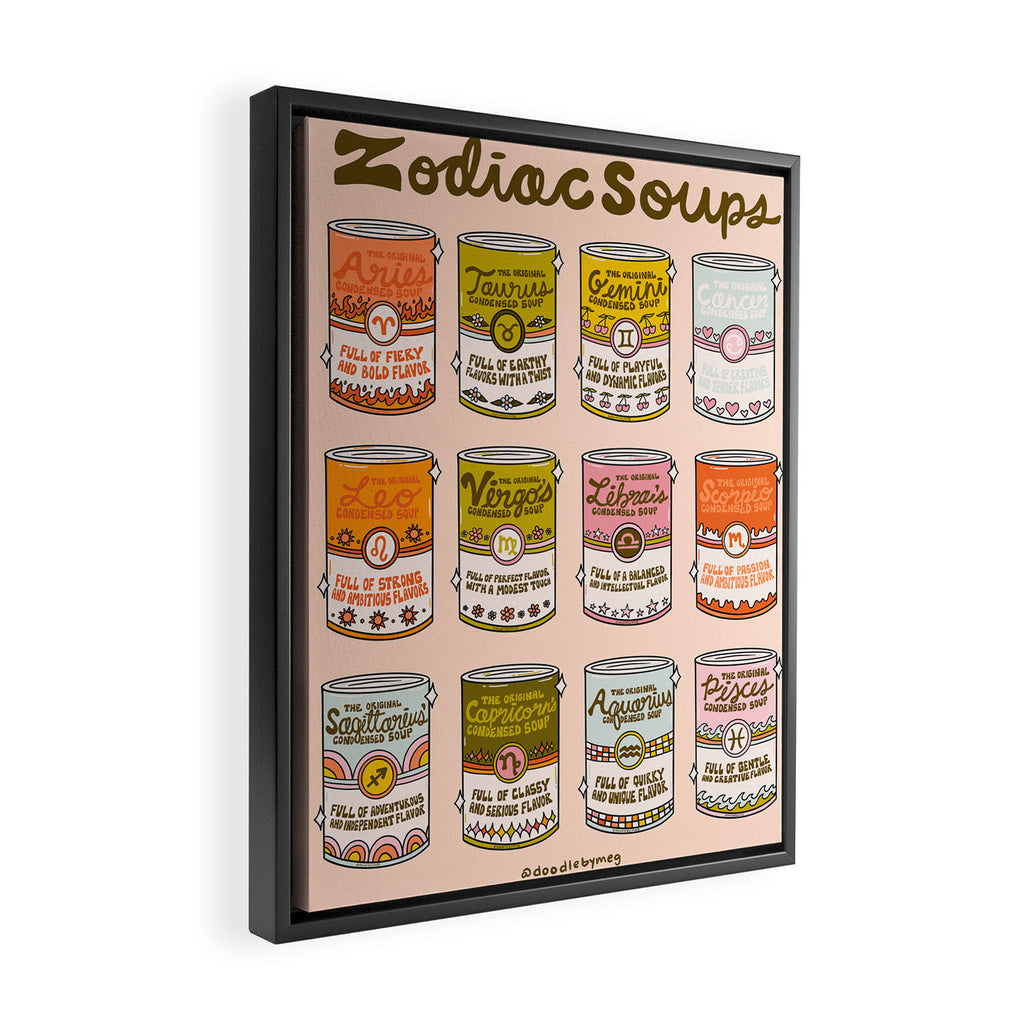 Zodiac Soups Framed Canvas Print Gallery Image 2