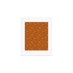 Zodiac Sun and Star Print in Rust Art Print Gallery Image 1