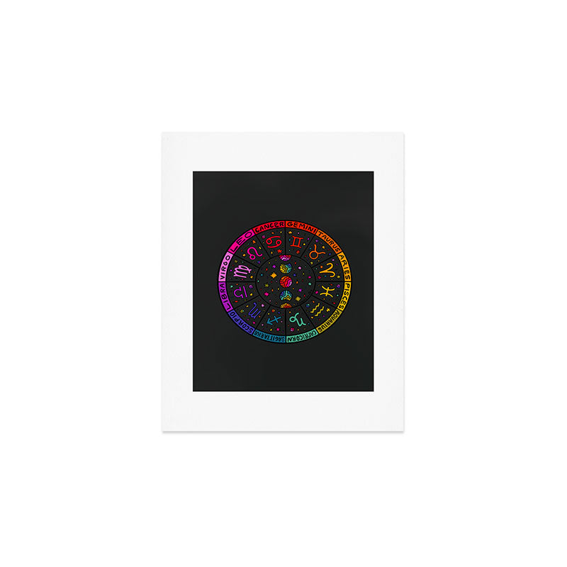 Zodiac Wheel Art Print Gallery Image 1