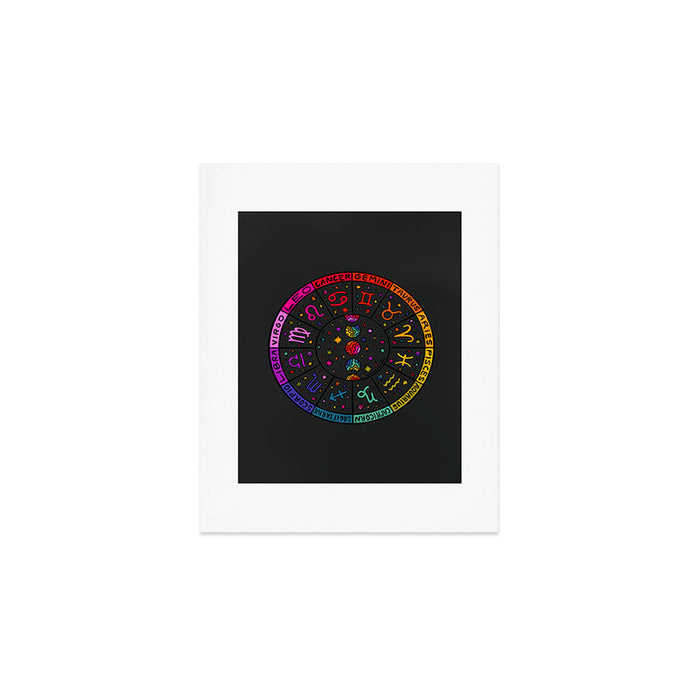 Zodiac Wheel Art Print Gallery Image 1