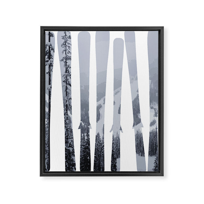 Morrisey Skis | Ski Designs | DopeyArt Framed Canvas Print Gallery Image 6