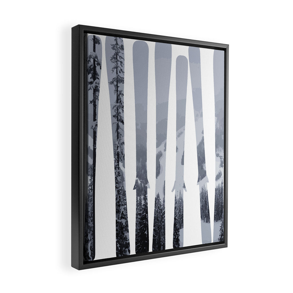 Morrisey Skis | Ski Designs | DopeyArt Framed Canvas Print Gallery Image 2