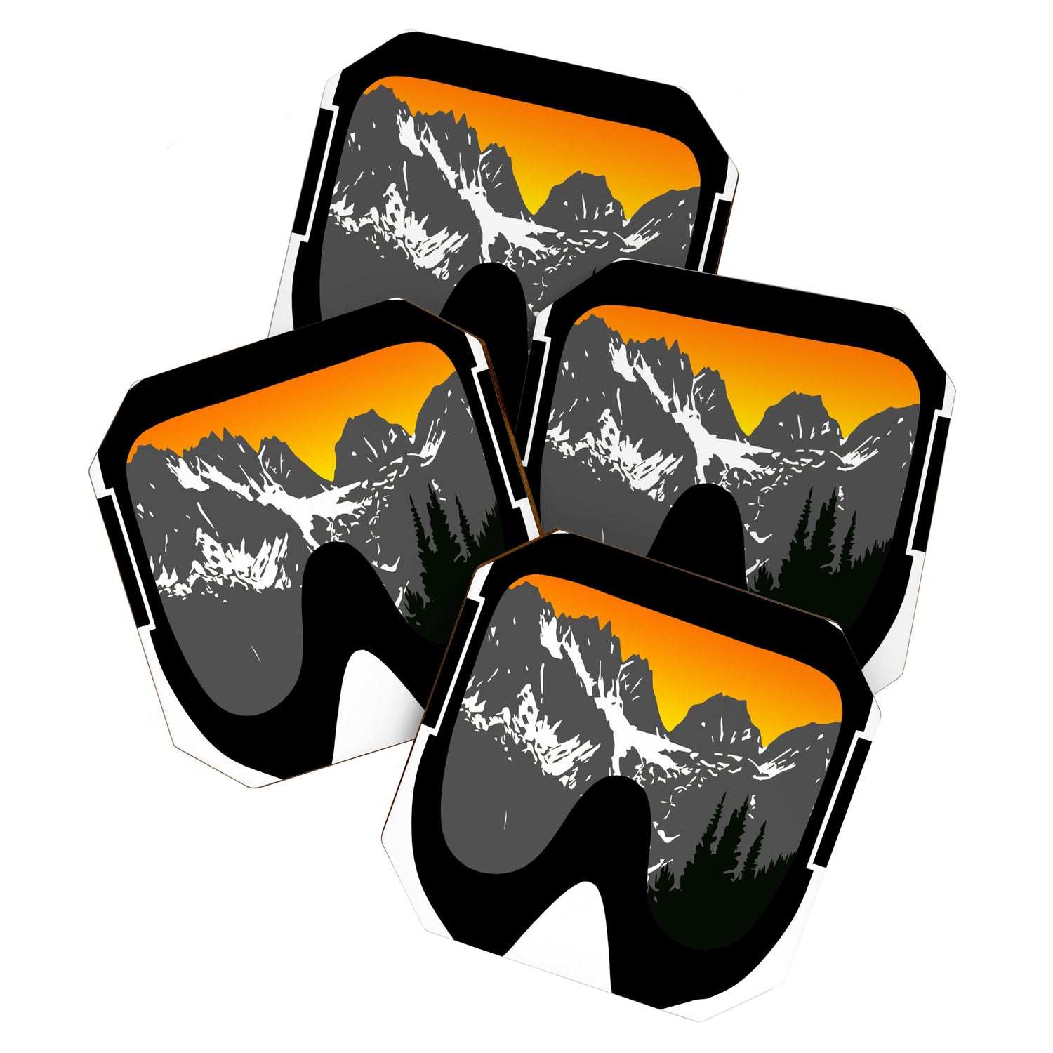 Sunset Goggles 2 | Goggle Designs | DopeyArt Coaster Gallery Image 1