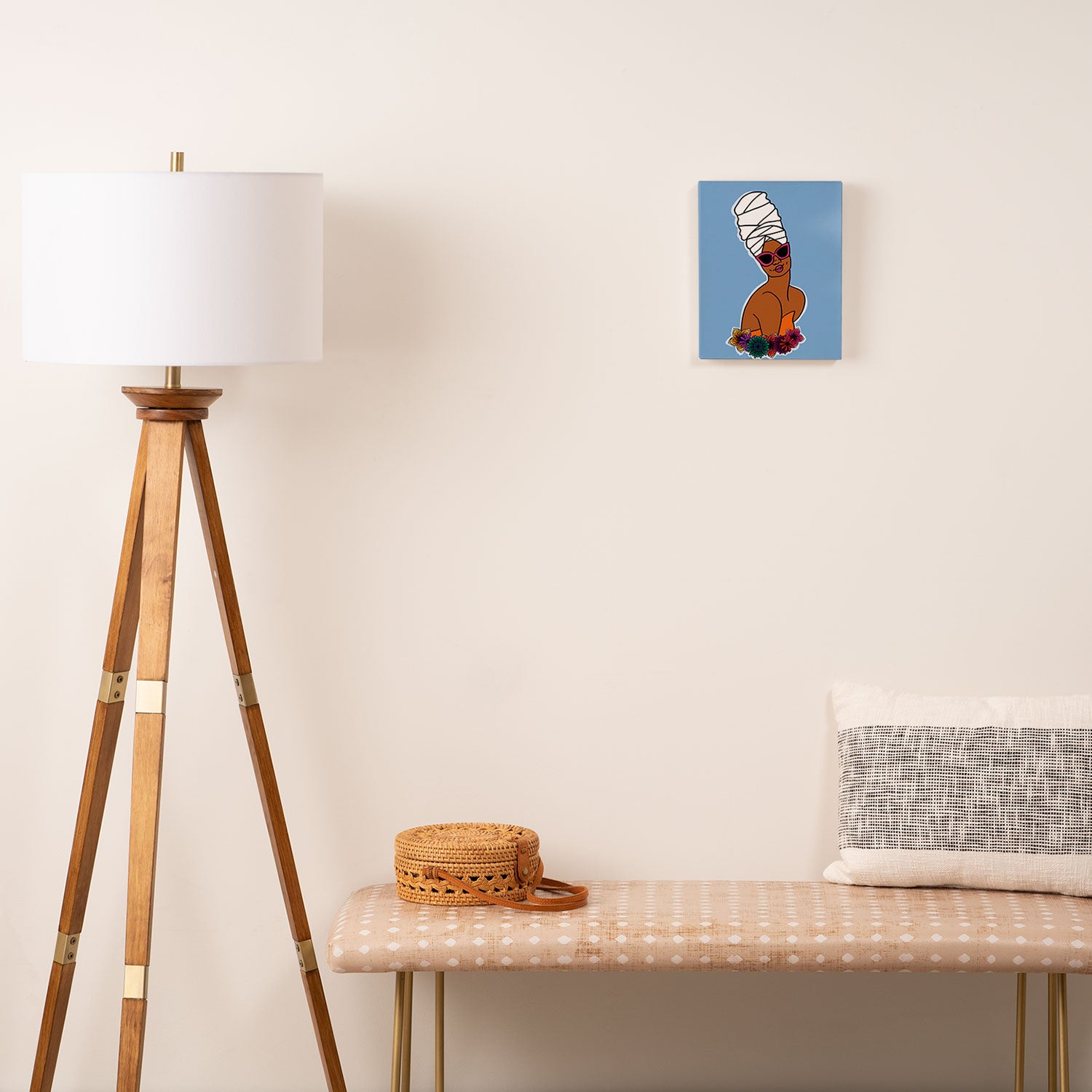 Ayana in Blue Canvas Print Gallery Image 2