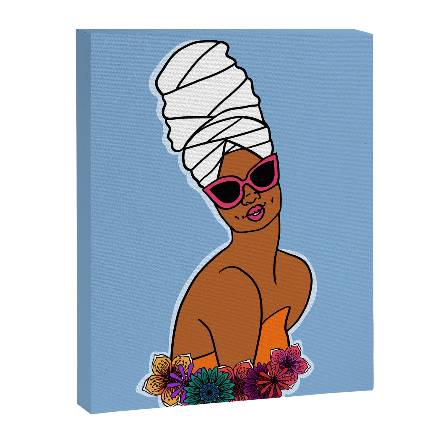 Ayana in Blue Canvas Print Gallery Image 6