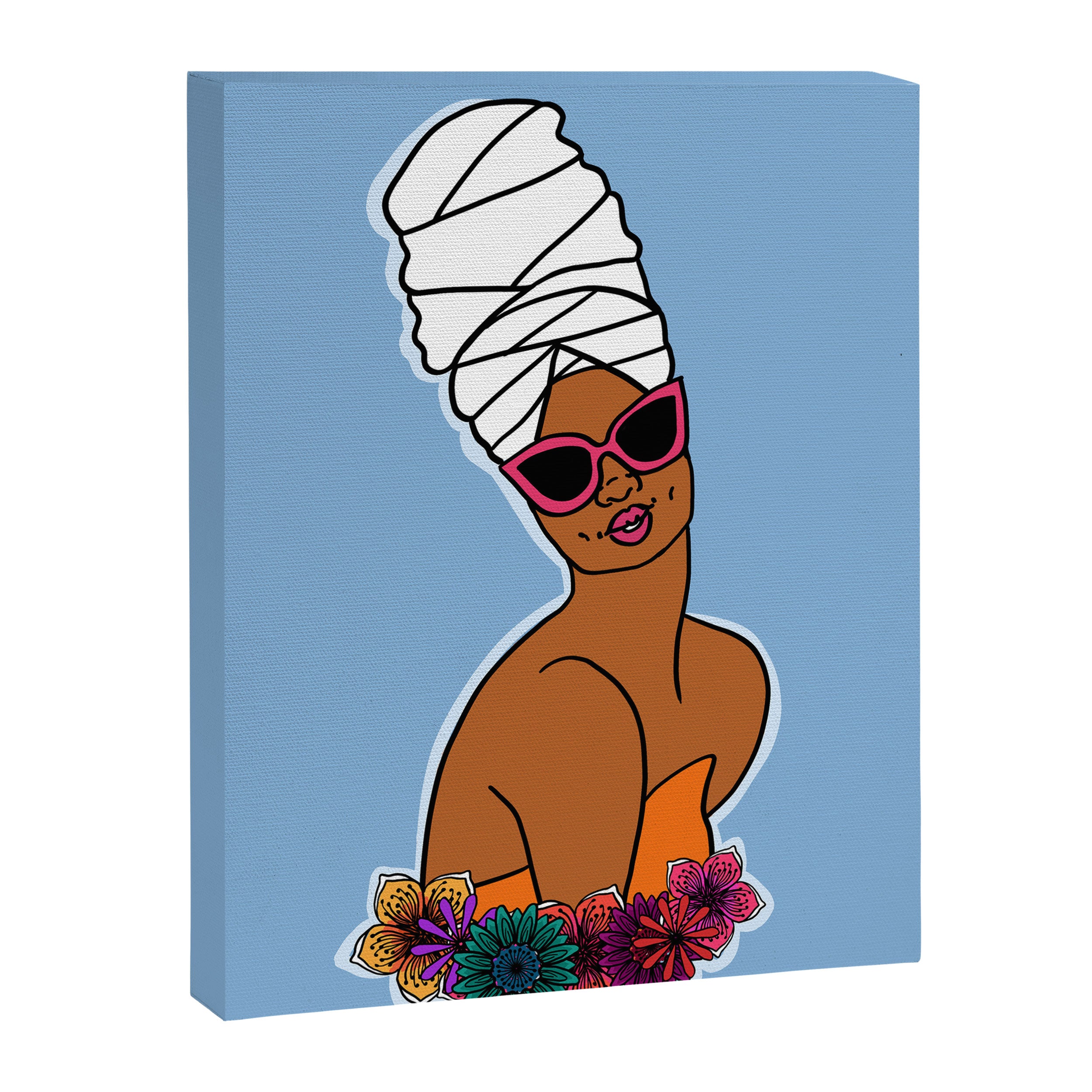 Ayana in Blue Canvas Print Gallery Image 6
