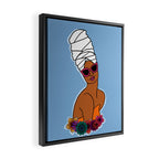 Ayana in Blue Framed Canvas Print Gallery Image 2