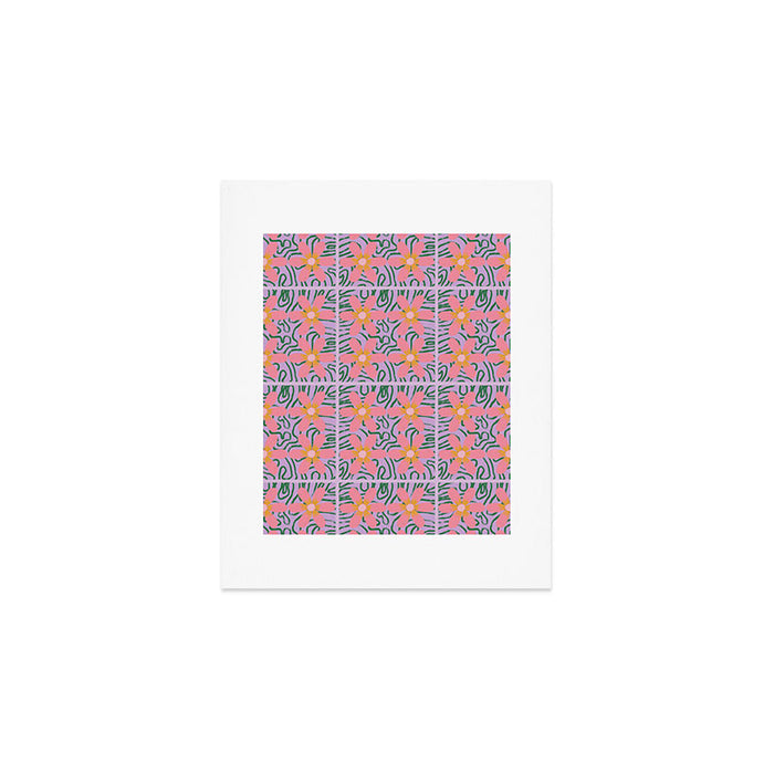 Psychedelic Daisies Art Print Gallery Image 1