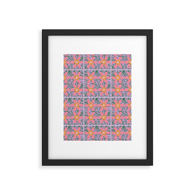 Psychedelic Daisies Framed Art Print Gallery Image 5