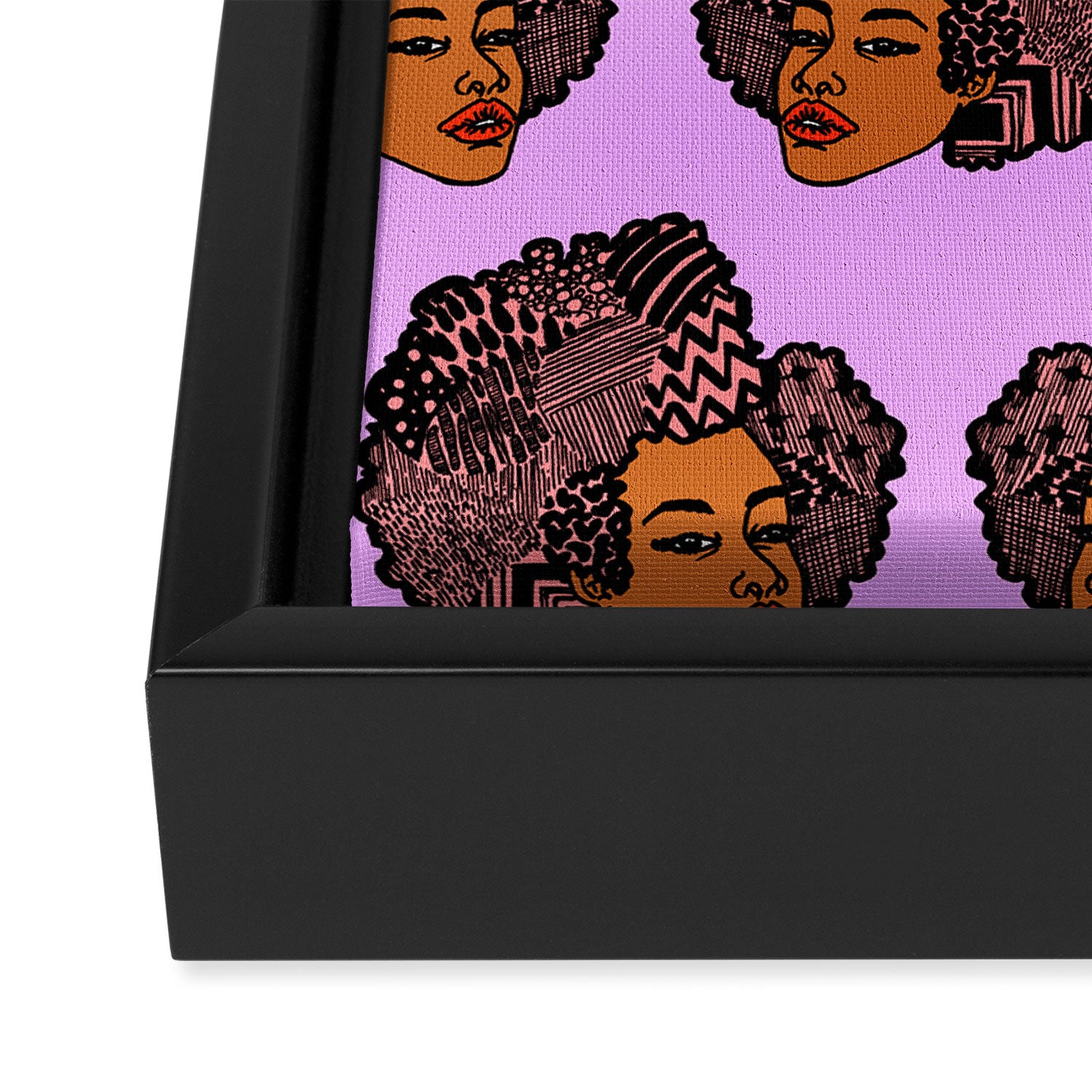 Tomi Repeat Pattern Framed Canvas Print Gallery Image 3