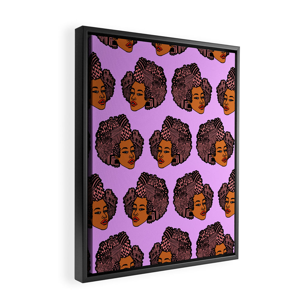 Tomi Repeat Pattern Framed Canvas Print Gallery Image 2