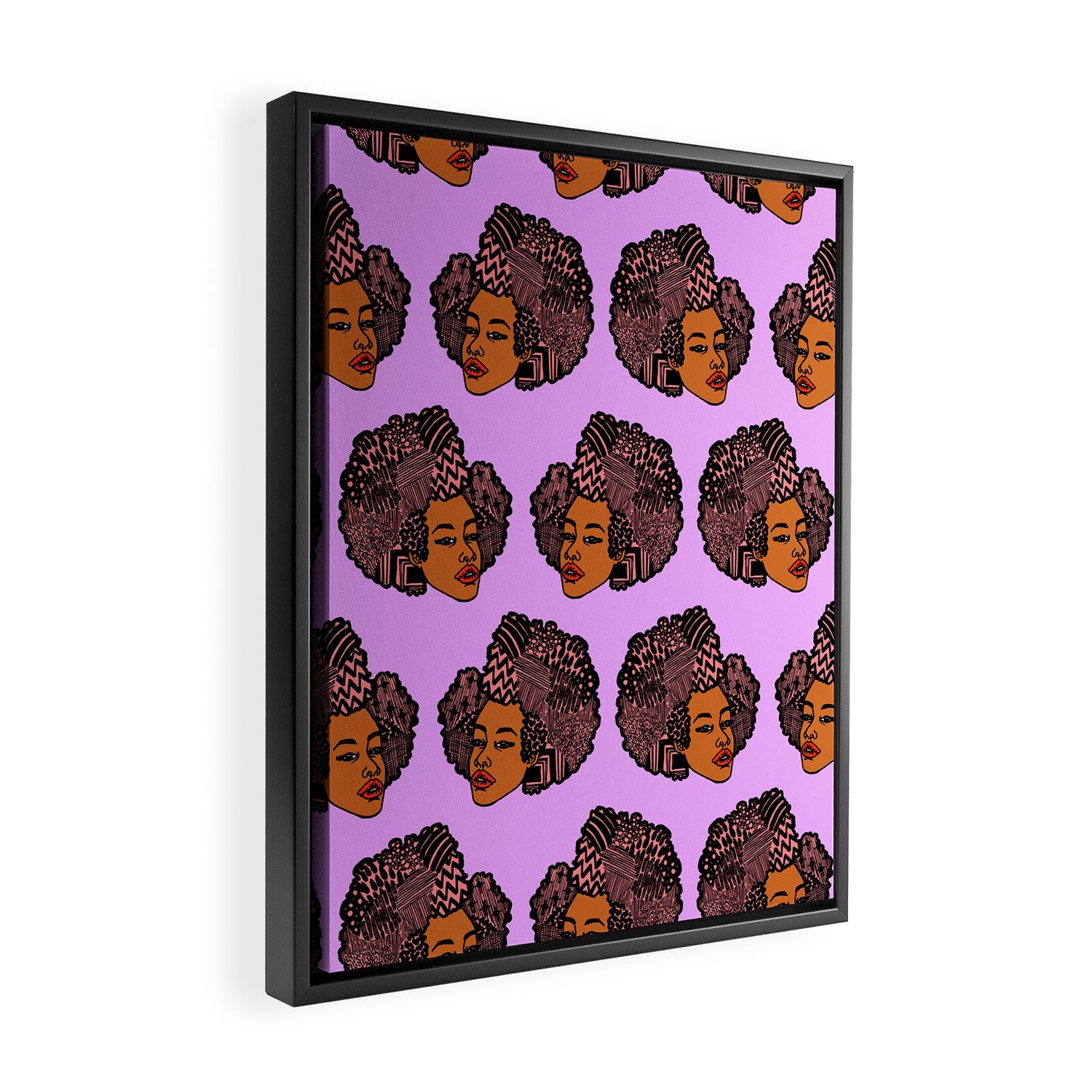 Tomi Repeat Pattern Framed Canvas Print Gallery Image 2