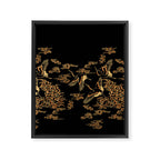 Crane and clouds Framed Canvas Print Gallery Image 8