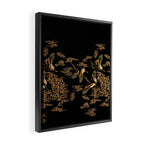 Crane and clouds Framed Canvas Print Gallery Image 2