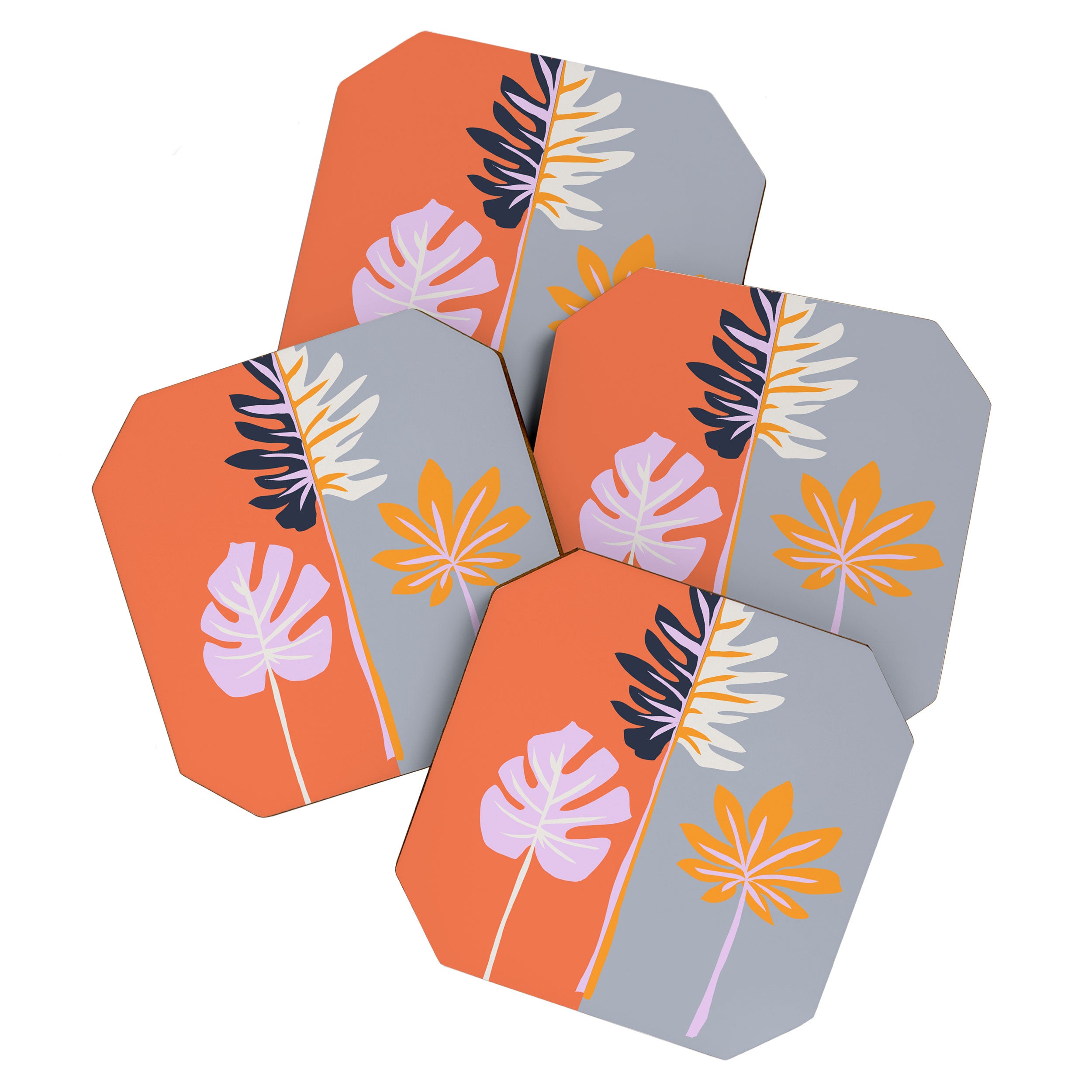 Double-sided leaves Coaster Gallery Image 1