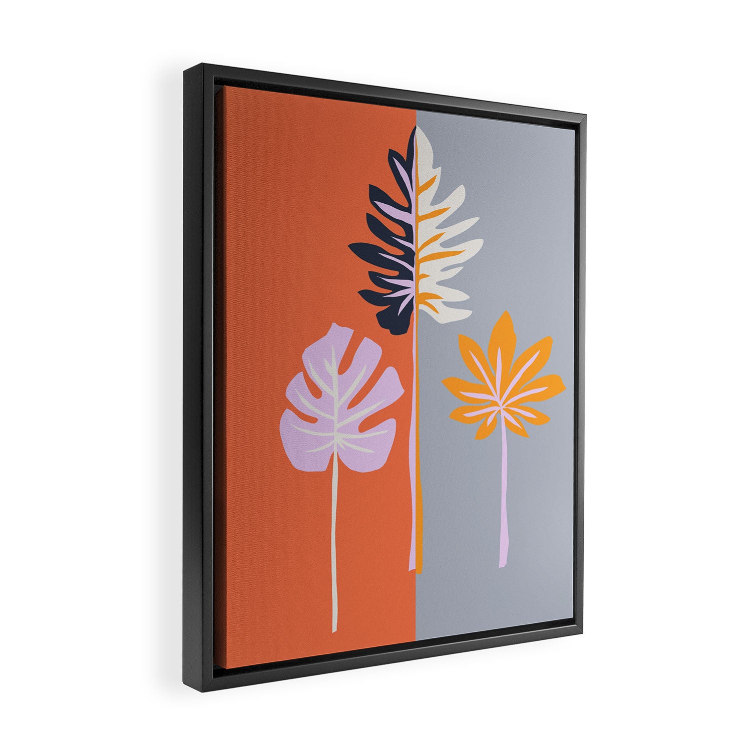 Double-sided leaves Framed Canvas Print Gallery Image 2