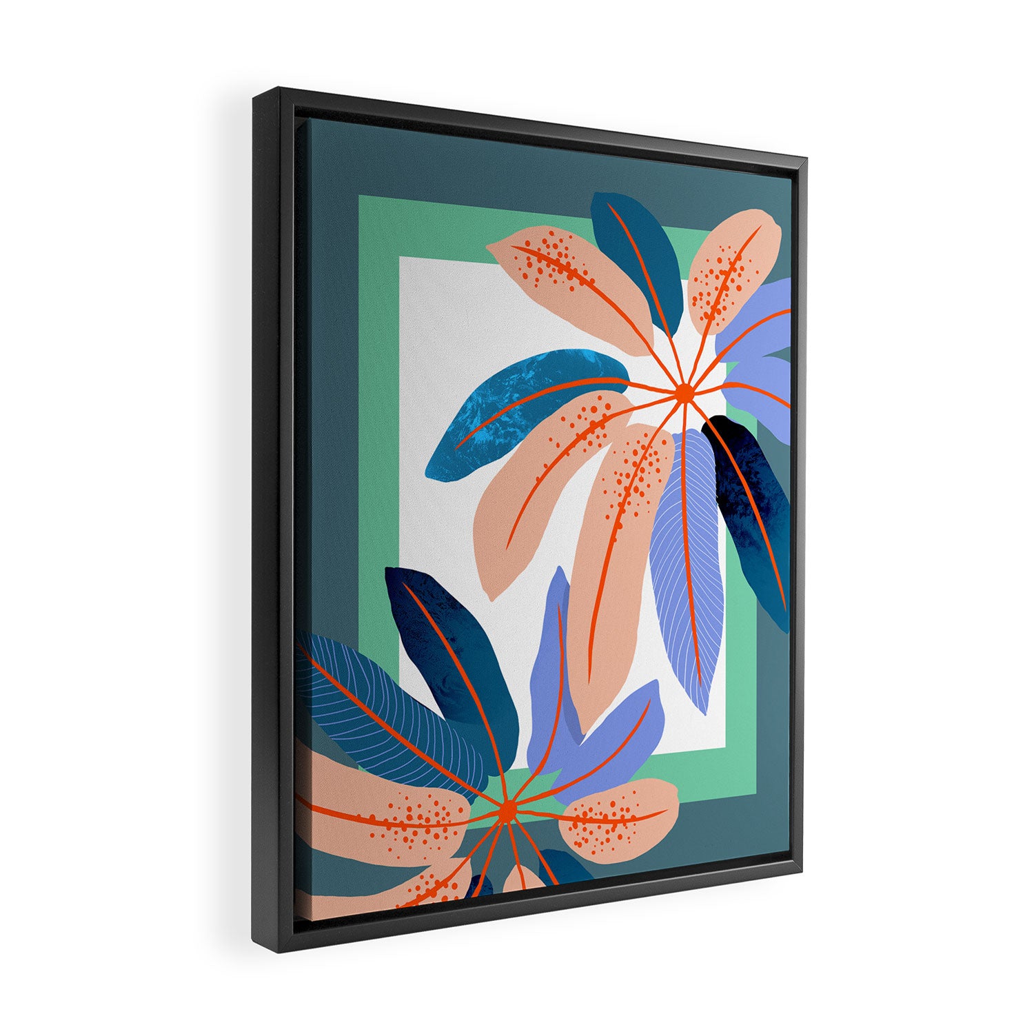 tropical plants Framed Canvas Print Gallery Image 2