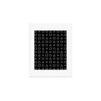 gamer pattern black and white  - gaming design black Art Print Gallery Image 1