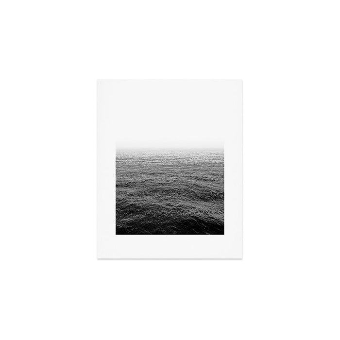 ocean horizon black and white landscape photography Art Print Gallery Image 1