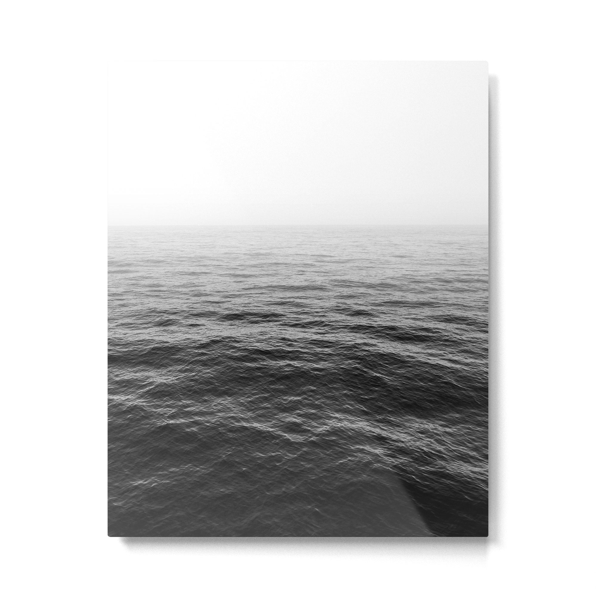ocean horizon black and white landscape photography Metal Print Gallery Image 4