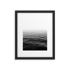ocean horizon black and white landscape photography Framed Art Print Gallery Image 5