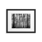 trees in forest landscape - black and white nature photography Framed Art Print Gallery Image 4