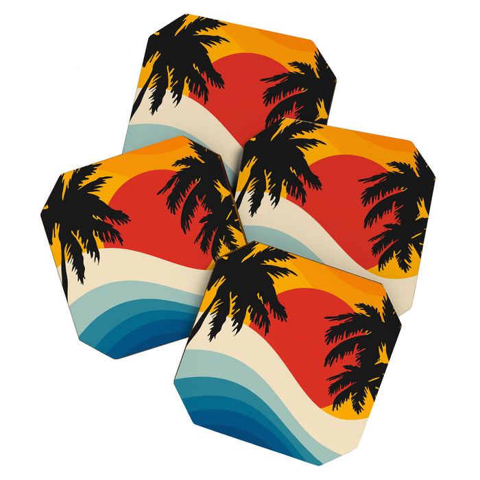 Abstract landscape art #5 Coaster Gallery Image 1