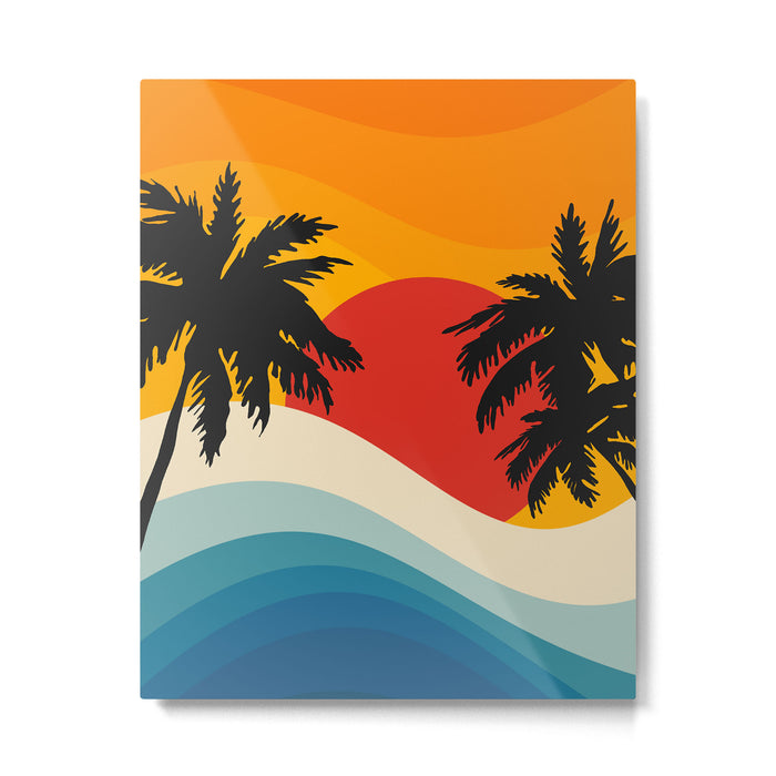 Abstract landscape art #5 Metal Print Gallery Image 1