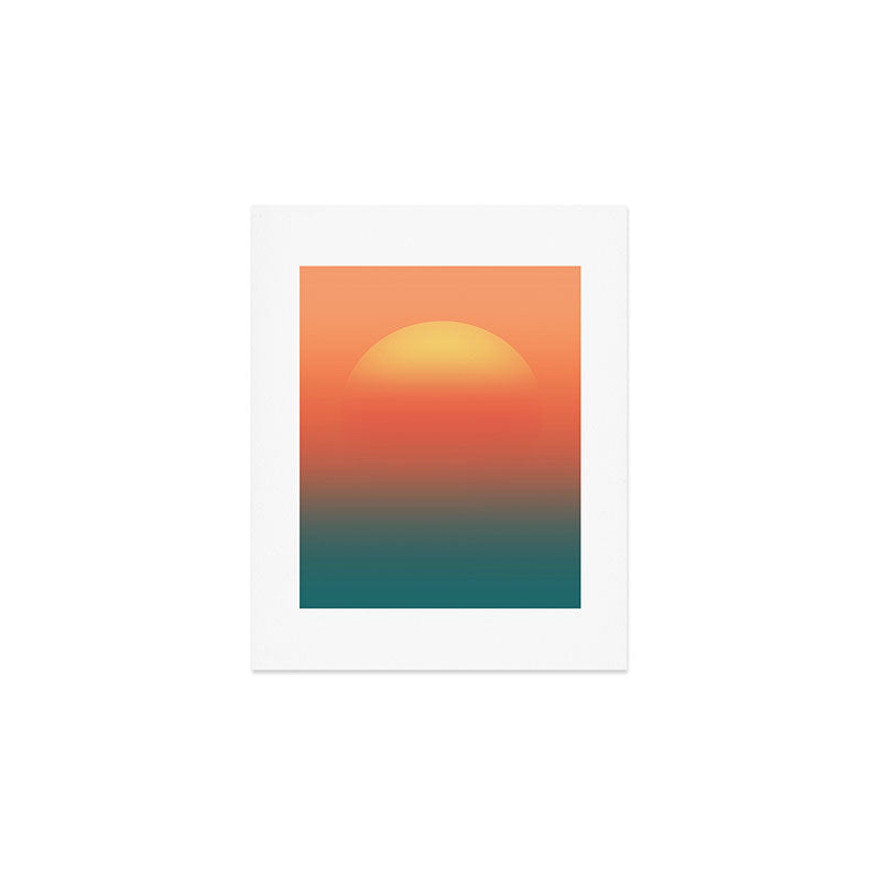 Ocean sunrise Art Print Gallery Image 1