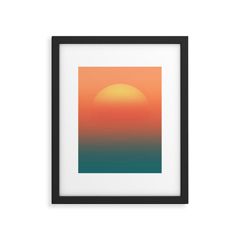 Ocean sunrise Framed Art Print Gallery Image 5